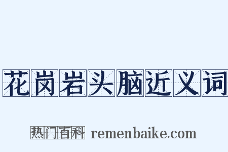 花岗岩头脑近义词是什么意思的图片